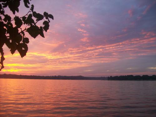 Sunsets at Cherokee Landing on cedar creek lake